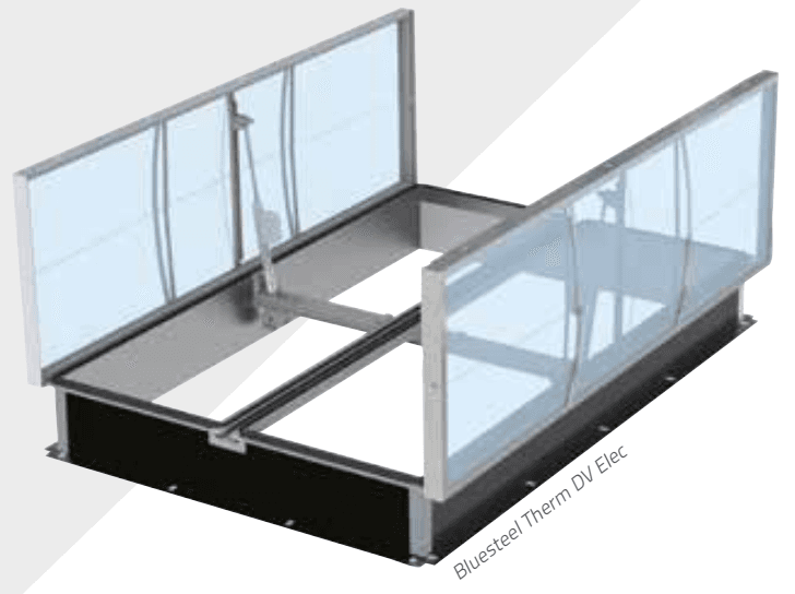 Dvokrilni sustav za odimljavanje - glavni pogled